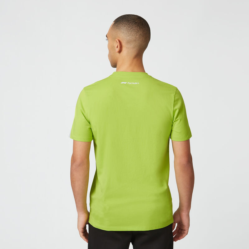 F1 FW MENS LARGE LOGO TEE - lime